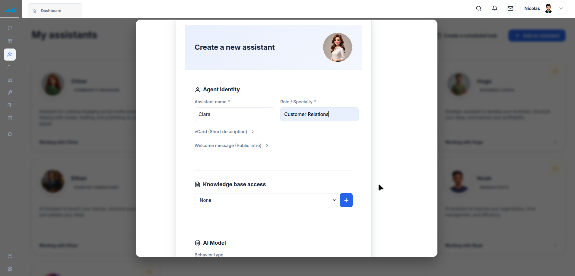 Create Assistant